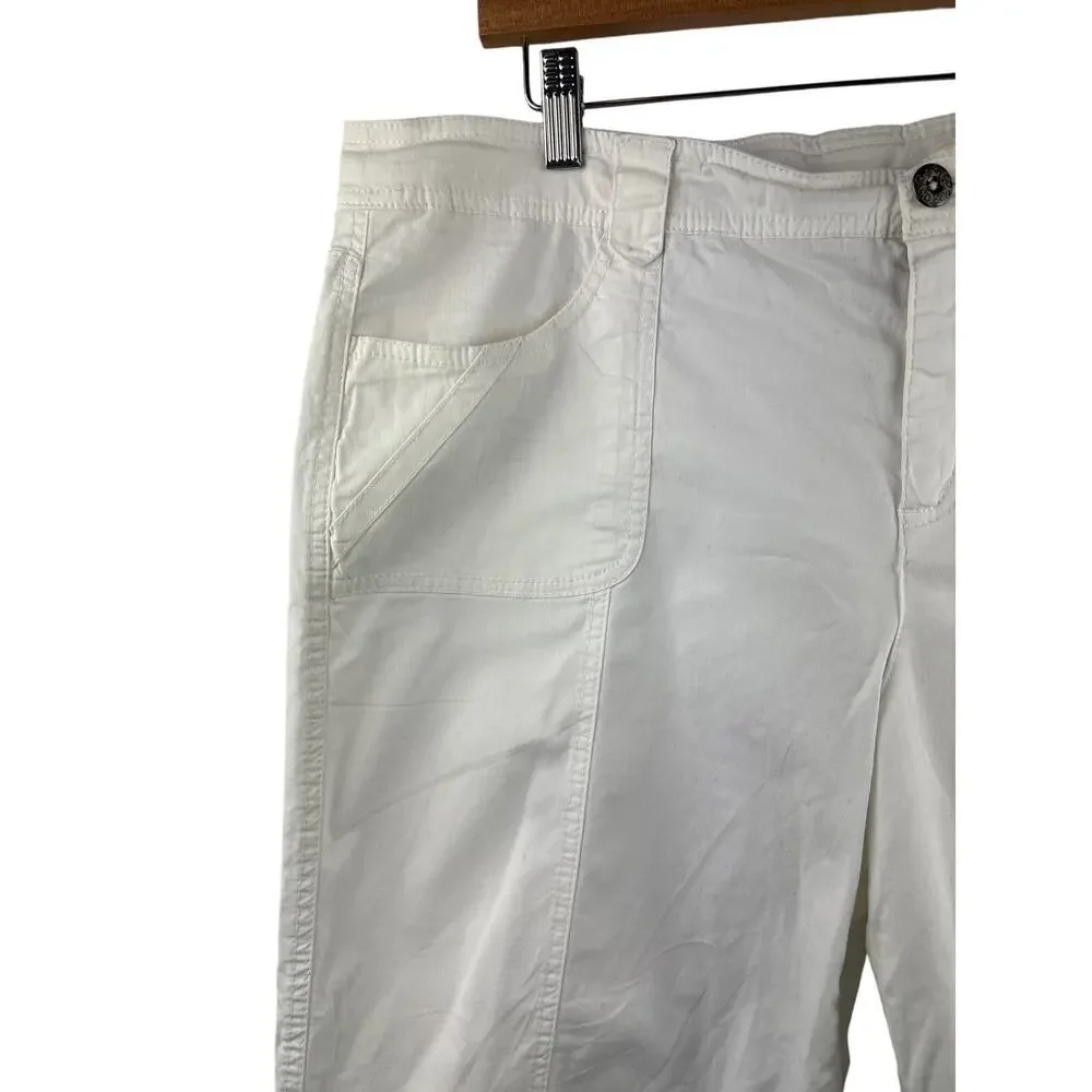 Women’s Style&Co Size 16 White Capri Pants - Picture 2 of 5